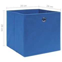 VidaXL Aufbewahrungsboxen 4 Stk. Vliesstoff 28x28x28 Cm Blau -VidaXL shop 265557e9 966a 440d aef2 c6846731f4a4