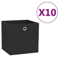 VidaXL Aufbewahrungsboxen 10 Stk. Vliesstoff 32 X 32 X 32 Cm Schwarz 9 VidaXL Aufbewahrungsboxen 10 Stk. Vliesstoff 32 X 32 X 32 Cm Schwarz -VidaXL shop 270e968b 1a1f 418d a05a 252bfb772fef 1