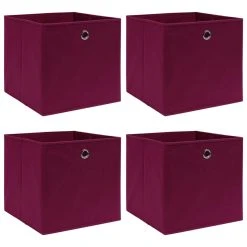 VidaXL Aufbewahrungsboxen Mit Deckel 4 Stk. Gelb 32×32×32cm Stoff -VidaXL shop 28bf3b84 d0db 4efa b4e7 328ce511db61 2