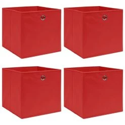 VidaXL Aufbewahrungsboxen Mit Deckel 4 Stk. Gelb 32×32×32cm Stoff -VidaXL shop 2c43178a 238c 411c af2c 974a16c54480 5