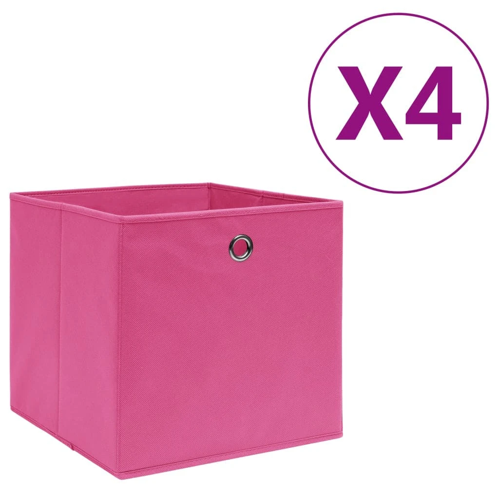 VidaXL Aufbewahrungsboxen 10 Stk. Vliesstoff 28x28x28 Cm Rosa 2 VidaXL Aufbewahrungsboxen 10 Stk. Vliesstoff 28x28x28 Cm Rosa – Bild 2
