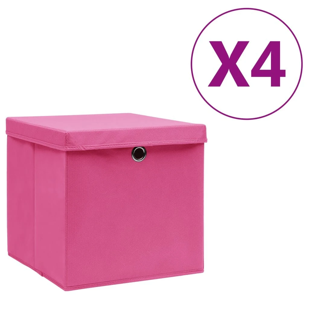 VidaXL Aufbewahrungsboxen 10 Stk. Vliesstoff 28x28x28 Cm Rosa 7 VidaXL Aufbewahrungsboxen 10 Stk. Vliesstoff 28x28x28 Cm Rosa – Bild 7