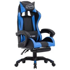 VidaXL Gaming-Stuhl Mit Fußstütze Schwarz Und Weiß Kunstleder -VidaXL shop 5a3c77fa fe55 43ef ab74 f16dc9055f9f 11