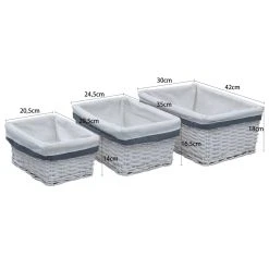 VidaXL 3-tlg. Stapelkorb-Set Weiß Weide 12 VidaXL 3-tlg. Stapelkorb-Set Weiß Weide -VidaXL shop 6a8037b9 a80d 42ab 86e4 4c054ce033e7