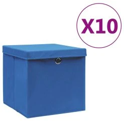 VidaXL Aufbewahrungsboxen Mit Deckeln 10 Stk. 28x28x28 Cm Weiß -VidaXL shop 6af6f94e 0663 4c00 a0e2 078b01c5889c 8