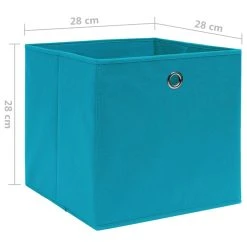VidaXL Aufbewahrungsboxen 4 Stk. Vliesstoff 28x28x28 Cm Babyblau -VidaXL shop 73b61394 89ad 4e49 ac79 d4d0b3ffa258