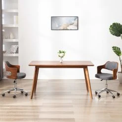 VidaXL Drehbarer Bürostuhl Grau Bugholz Und Stoff 9 VidaXL Drehbarer Bürostuhl Grau Bugholz Und Stoff -VidaXL shop 7f513aa4 2202 4124 8a21 b92bedba49ad 1