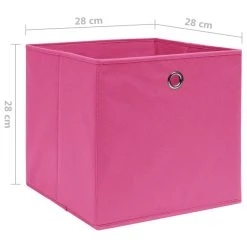 VidaXL Aufbewahrungsboxen 4 Stk. Vliesstoff 28x28x28 Cm Rosa -VidaXL shop 80ace00e 5eed 44a7 9403 36a543ec7232