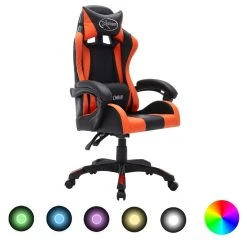 VidaXL Gaming-Stuhl Mit RGB LED-Leuchten Rosa Und Weiß Kunstleder -VidaXL shop 88d07ce5 25b7 406f bc14 a19dec4fd246 4