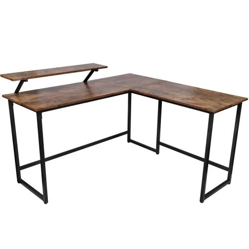 VIDAXL Arbeitstisch Computertisch Bürotisch Arbeitsstation Braun 4 VIDAXL Arbeitstisch Computertisch Bürotisch Arbeitsstation Braun – Bild 4