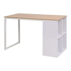 VidaXL Schreibtisch 120×60×75 Cm Eichenbraun Und Weiß