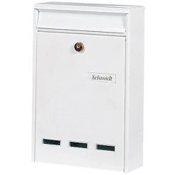 VidaXL Sockel-Briefkasten Aluminium Vintage-Stil Rostfrei Weiß -VidaXL shop b59dbd79 9053 4b37 9ec4 763dd18dc196