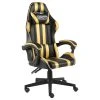 VidaXL Gaming-Stuhl Schwarz Und Golden Kunstleder