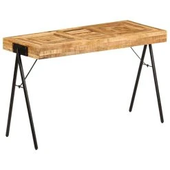 VidaXL Schreibtisch Massivholz Mango 118 X 50 X 75 Cm