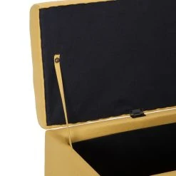 VidaXL Bank Mit Staufach 116 Cm Gelb Polyester -VidaXL shop d82c49e7 cf85 4676 9ce7 42f3eb270ced