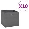 VidaXL Aufbewahrungsboxen 10 Stk. Vliesstoff 28x28x28 Cm Grau