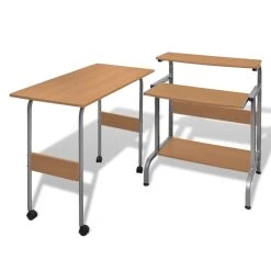VIDAXL Computertisch Schreibtisch Arbeitstisch Ecktisch PC Tisch BÜRO Braun -VidaXL shop fbe1cced c87a 4e73 97ff e2443d52cc02 2