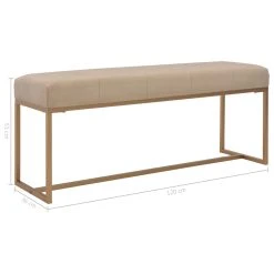 VidaXL Bank 120 Cm Beige Samt 12 VidaXL Bank 120 Cm Beige Samt -VidaXL shop fce6a240 c927 4fda b4e1 97476bb3f5f1